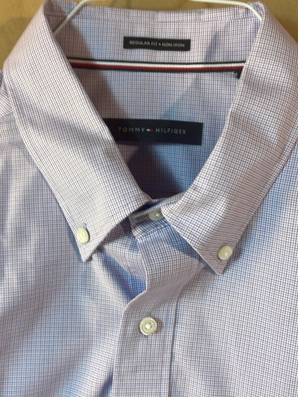 Men's Tommy Hilfiger Purple Button-Down Dress Shirt